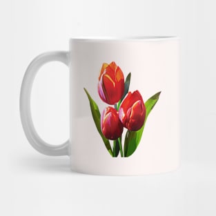 Three Red Tulips Mug